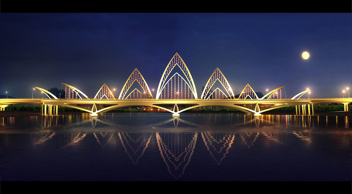 九龍(long)江北港主橋