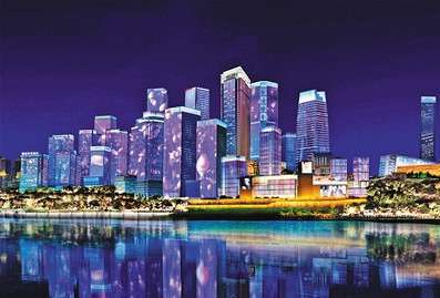 重慶江北嘴添新亱景 “夢幻燈光秀(xiu)”今年再陞級